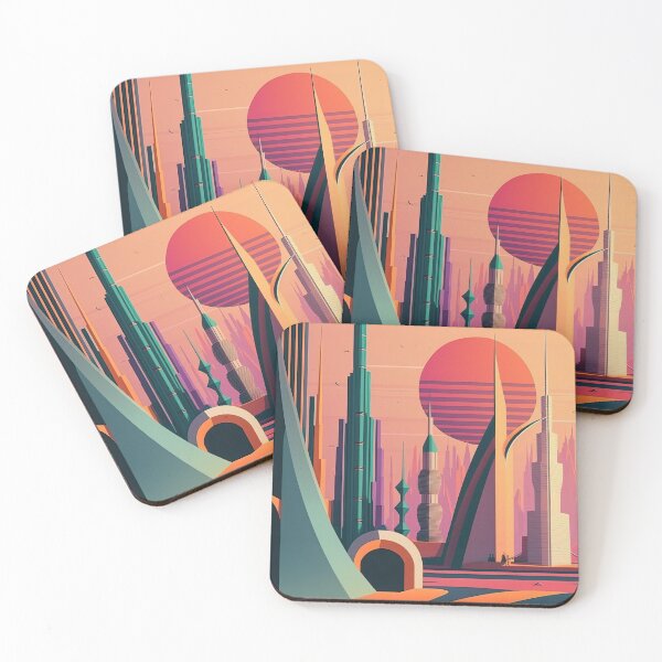 Item preview, Sky High Future: Futuristic Skyscrapers Featuring the Burj Khalifa Design designed and sold by DaiInMetropolis.