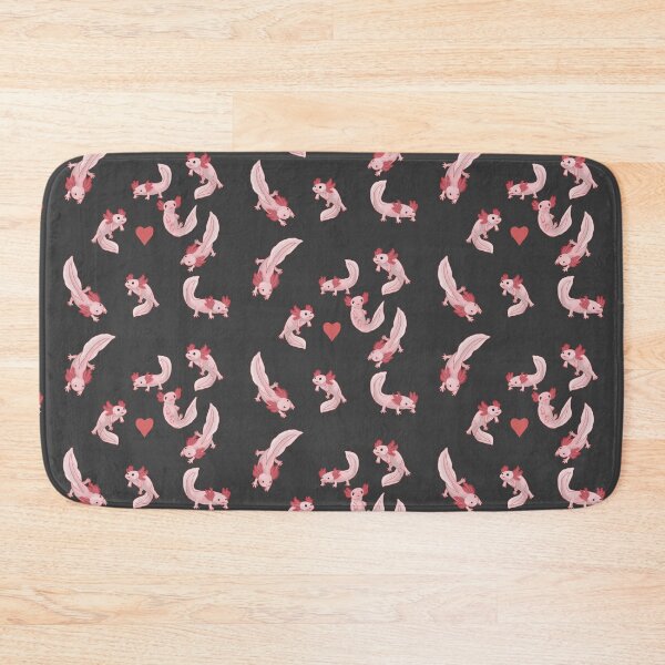 Item preview, Axolotl Pattern Black designed and sold by Ashley Gagnon.