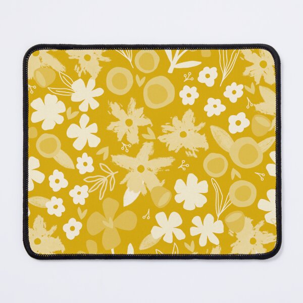 Item preview, Floral Garden | Mustard | Hand drawn Florals ©designsbyroochita designed and sold by DesignsbyRoochita Studio.