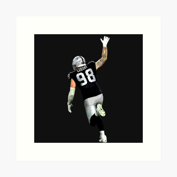 Las Vegas Raiders Maxx Crosby #98 Nfl 2020 Black And White Jersey