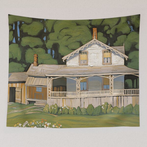Item preview, A House in Barrie, Ontario by Lawren Harris designed and sold by TheRedVineyard.