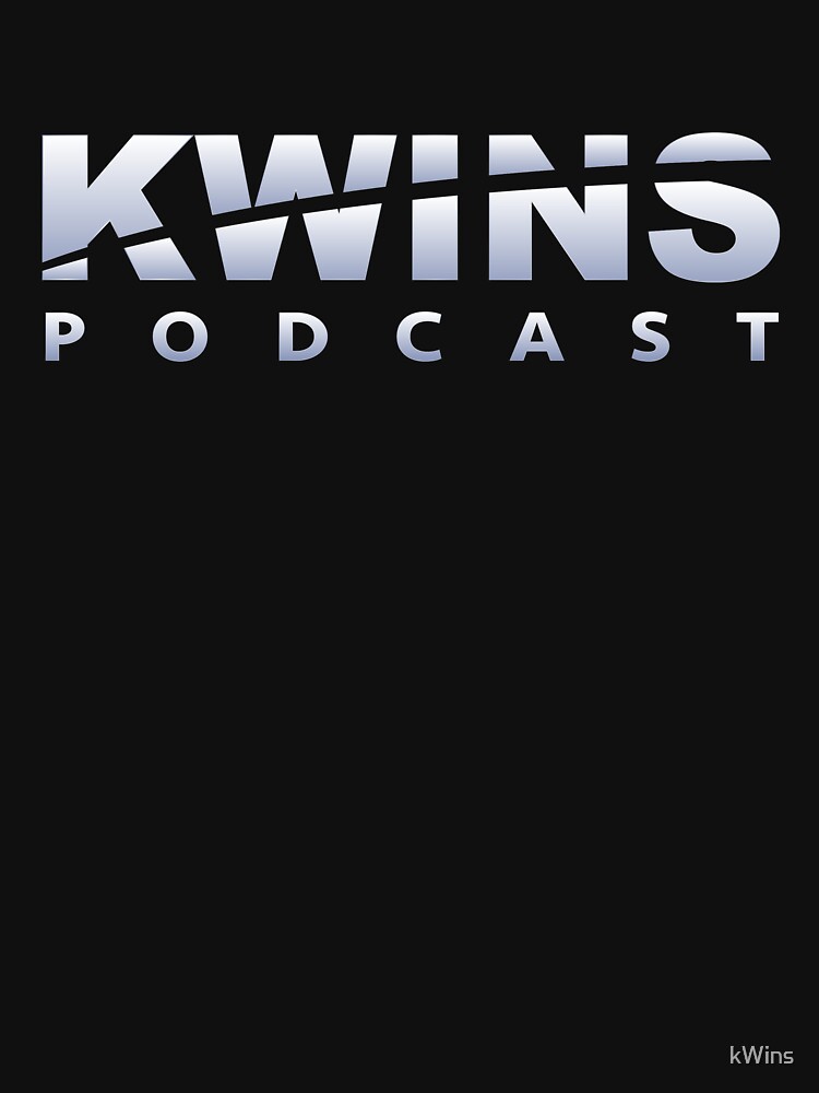 Thumbnail 3 of 3, Fitted T-Shirt, kWins podcast logo-merch designed and sold by kWins.