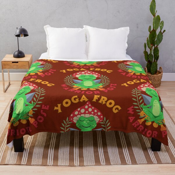 Item preview, Yoga Frog Warrior Pose designed and sold by PARADISEGLOBE.