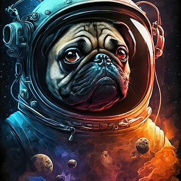 Artwork thumbnail, Pugtastic Journey: Pugventures In Cosmic Realm by ShoppingWarrior