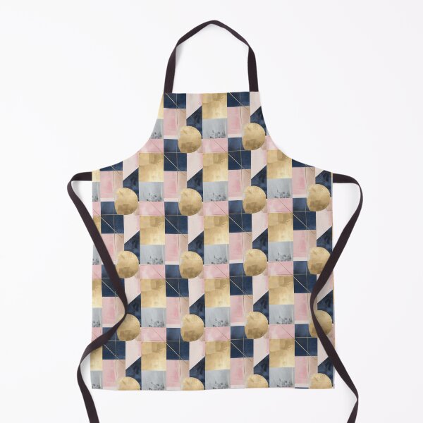 Item preview, Minimal Abstract Mixed Media Piece in Pink Blue & gold designed and sold by Cody Bertasso.