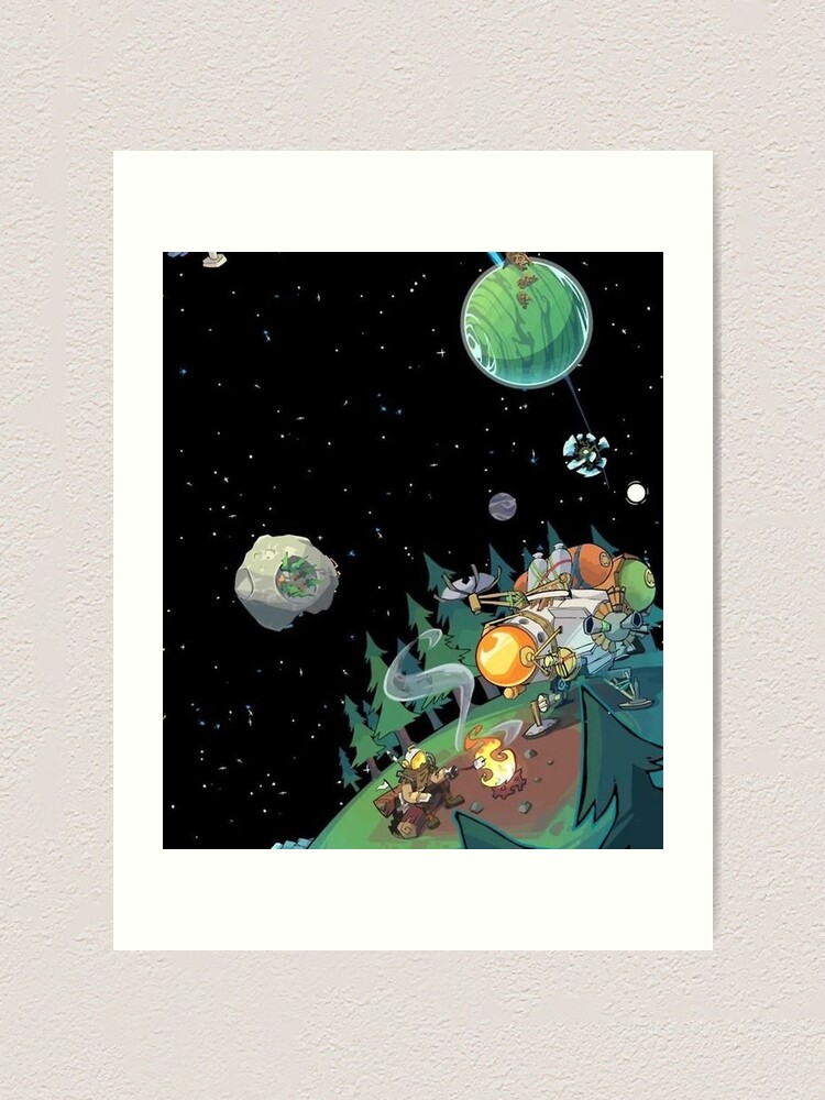 Outer Wilds Game Art Print Planets Poster Design 