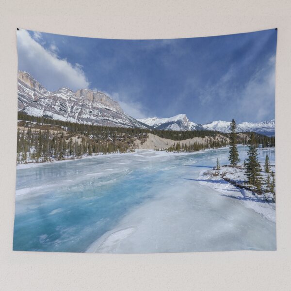 Item preview, Winter Scene At The Saskatchewan River Crossing designed and sold by rawshutterbug.
