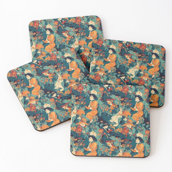 Item preview, Floral with a Man Pattern designed and sold by MoodMedley.