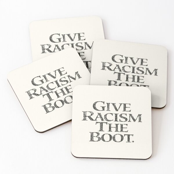 Item preview, Give Racism the Boot 1993 designed and sold by AstroZombie6669.
