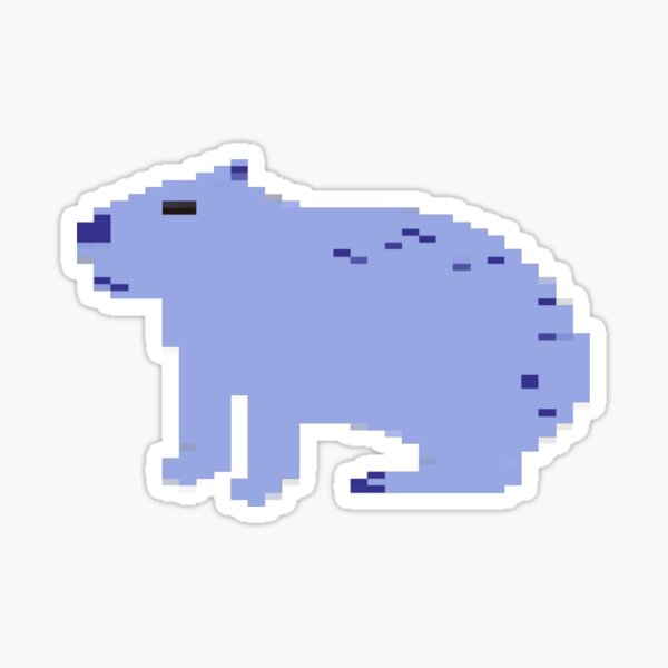 Smol Pixel Capybara Sticker for Sale by TofuPixel