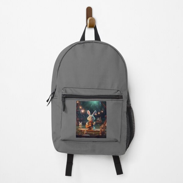 Item preview, cute rabbit musician, playing music in a magical concert hall 1-1 designed and sold by KrazyFantasy.