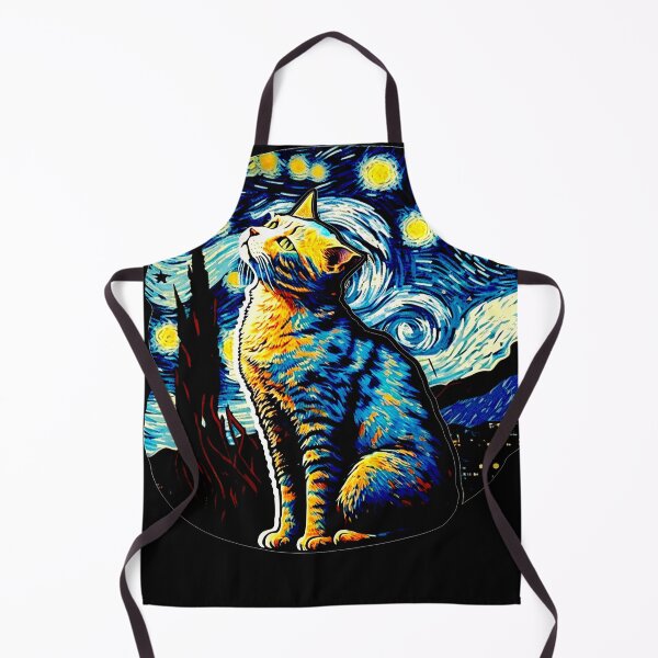 Item preview, Van Gogh Cat Starry Night Van Gogh Cat Lovers designed and sold by Vangoholic.