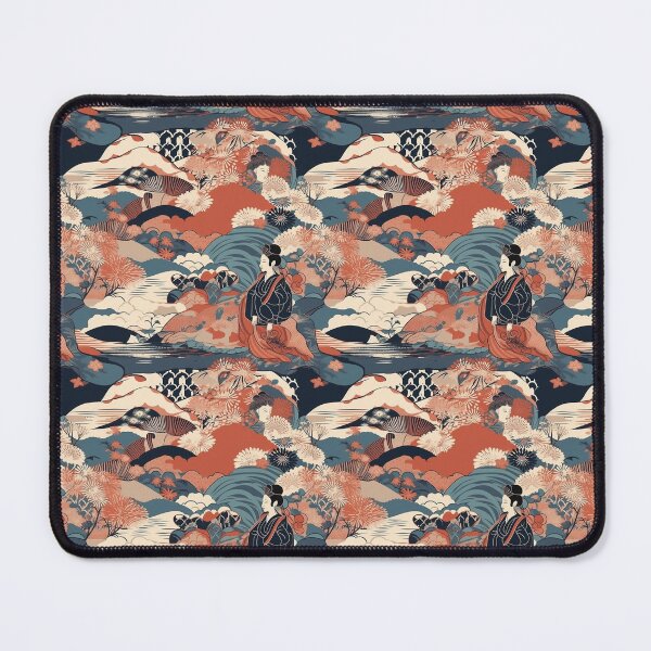 Item preview, Ukiyo-e Inspired Tiled Pattern #4 designed and sold by MoodMedley.