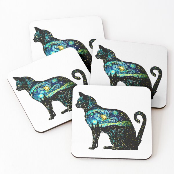Item preview, Van Gogh Cat Starry Night Van Gogh Cat Lovers designed and sold by Vangoholic.