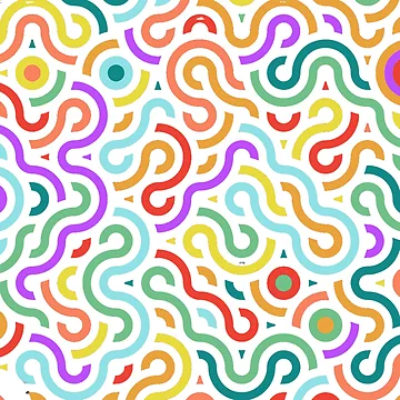 Artwork thumbnail, Colorful Organic Pattern by AzlanStudio