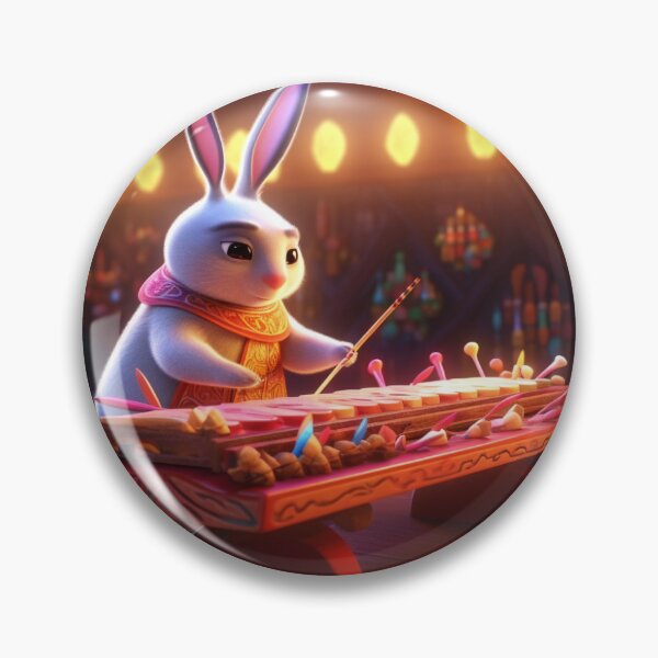Item preview, cute rabbit musician, playing chinese instrument in a magical concert hall 1-2 designed and sold by KrazyFantasy.