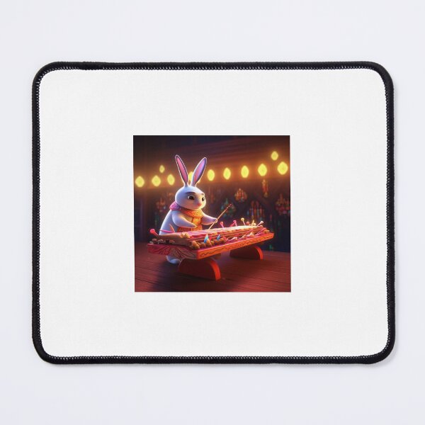 Item preview, cute rabbit musician, playing chinese instrument in a magical concert hall 1-2 designed and sold by KrazyFantasy.