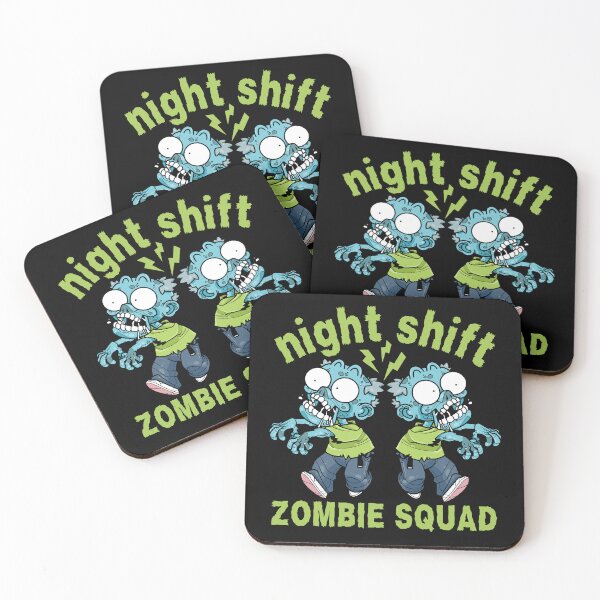Item preview, Night shift zombie squad - funny overnight shirt designed and sold by EvergreenWhimsy.