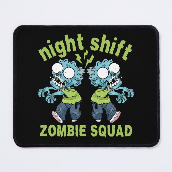 Item preview, Night shift zombie squad - funny overnight shirt designed and sold by EvergreenWhimsy.