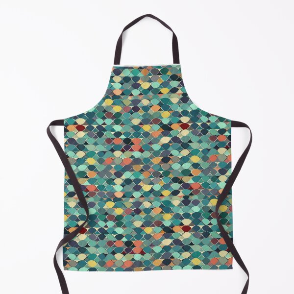 Item preview, Colorful scale-shaped tiles pattern designed and sold by Niellartshop.