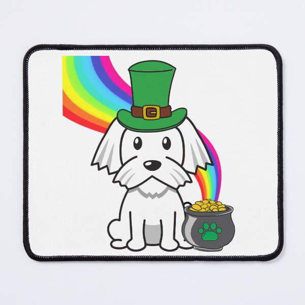 Item preview, Leprechaun White Dog designed and sold by Pet Station.