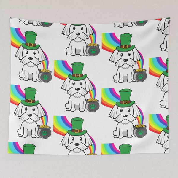 Item preview, Leprechaun White Dog designed and sold by Pet Station.