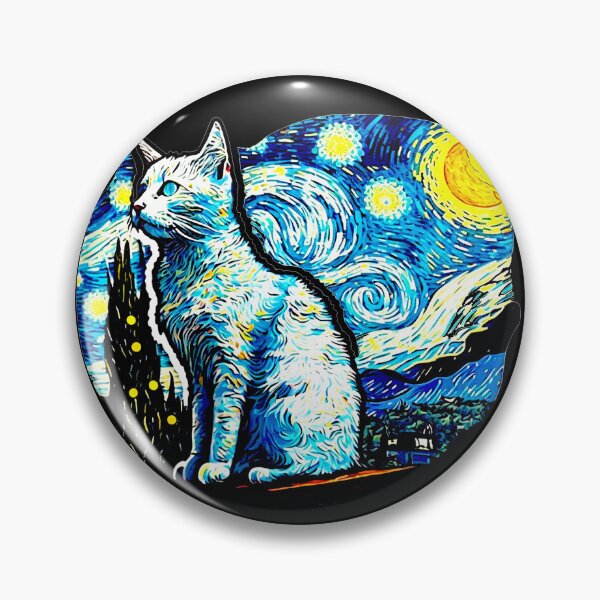 Item preview, Van Gogh Cat Starry Night Van Gogh Cat Lovers designed and sold by Vangoholic.