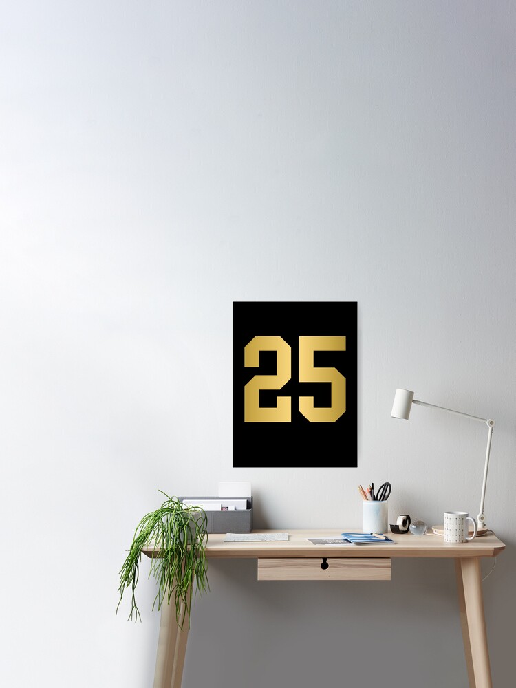 Golden Number 77 - Sports Numbers  Greeting Card for Sale by nocap82