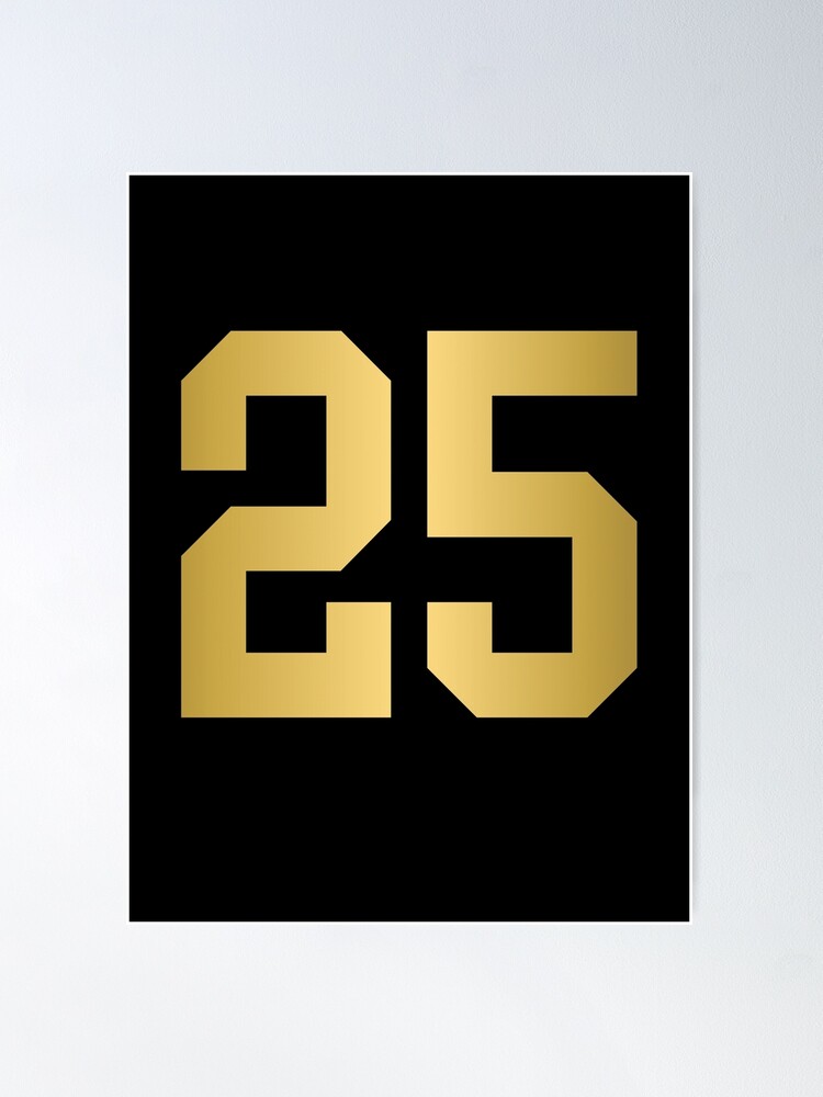 Golden Number 77 - Sports Numbers  Greeting Card for Sale by nocap82