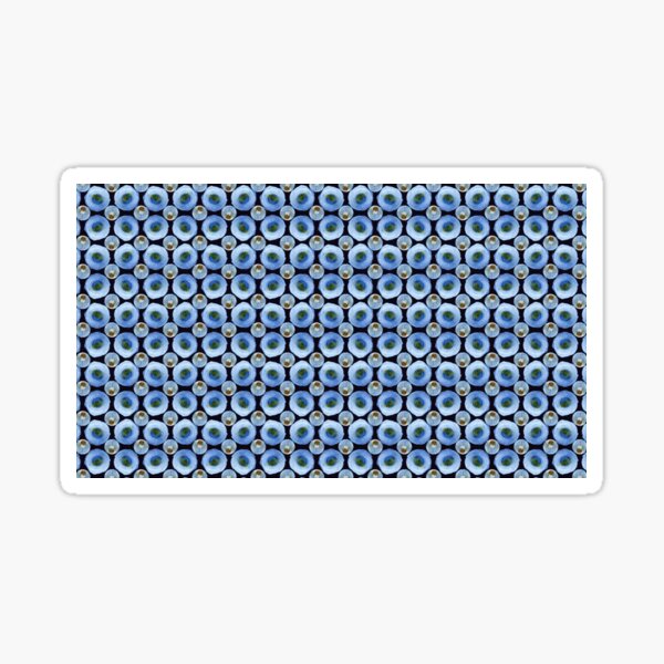 Indigo Milk Cap Mushrooms, Rosette Pattern Sticker