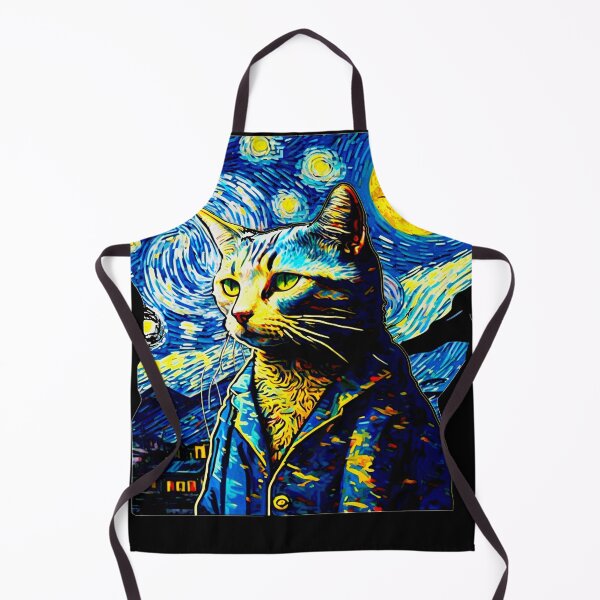 Item preview, Van Gogh Cat Starry Night Van Gogh Cat Lovers designed and sold by Vangoholic.