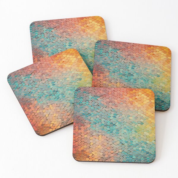 Item preview, A colorful pattern inspired by fish scales designed and sold by Niellartshop.