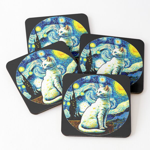 Item preview, Van Gogh Cat Starry Night Van Gogh Cat Lovers designed and sold by Vangoholic.