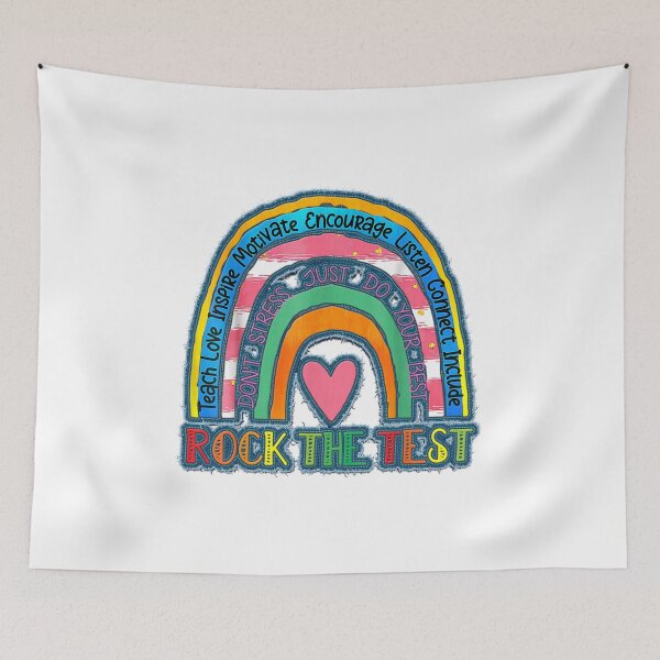 Item preview, Test Day Rock The Test Teacher Testing Day Rainbow Teacher designed and sold by gabihat.