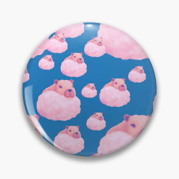 Item preview, Capybaras In The Clouds Pattern designed and sold by SubtleSplit.