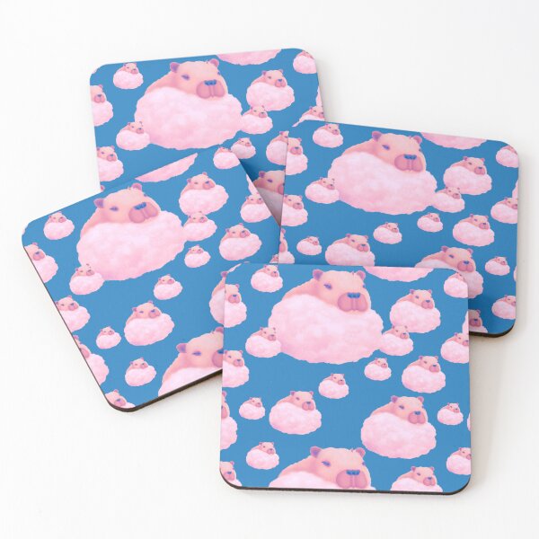 Item preview, Capybaras In The Clouds Pattern designed and sold by SubtleSplit.
