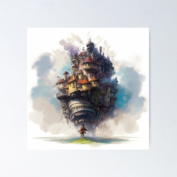 Item preview, A World of Magic: Howl's Moving Castle in Motion designed and sold by RobotBadGuy0.