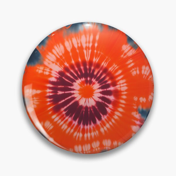 Artikelvorschau, Orange & Indigo Tie Dye Shibori Muster - Sunburst Tie Dye Muster, entworfen und verkauft von Tamas Das.