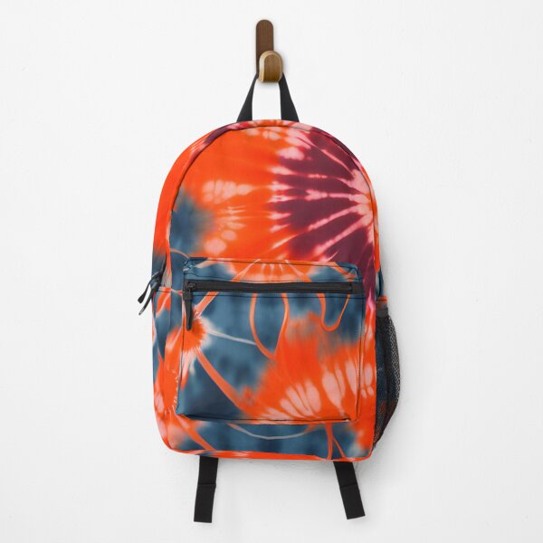 Artikelvorschau, Orange & Indigo Tie Dye Shibori Muster - Sunburst Tie Dye Muster, entworfen und verkauft von Tamas Das.
