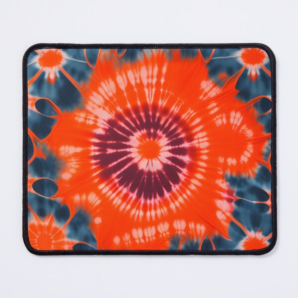 Artikelvorschau, Orange & Indigo Tie Dye Shibori Muster - Sunburst Tie Dye Muster, entworfen und verkauft von Tamas Das.