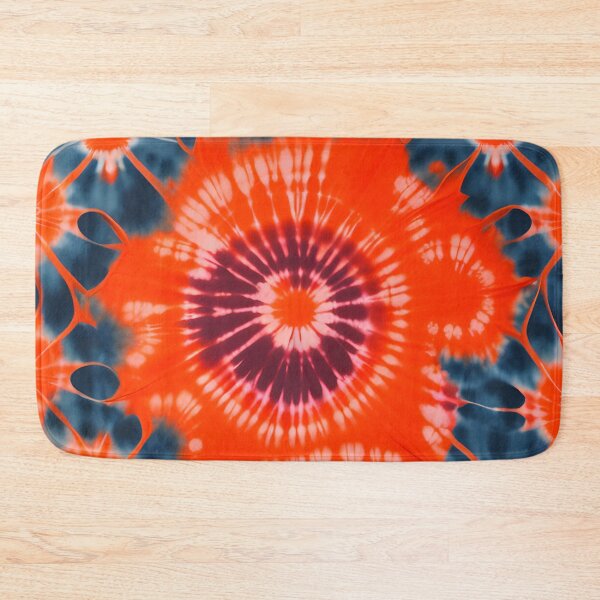 Artikelvorschau, Orange & Indigo Tie Dye Shibori Muster - Sunburst Tie Dye Muster, entworfen und verkauft von Tamas Das.