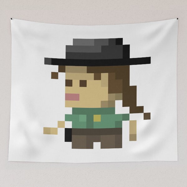 Item preview, Pixel art lady cheriff designed and sold by anycolorart.