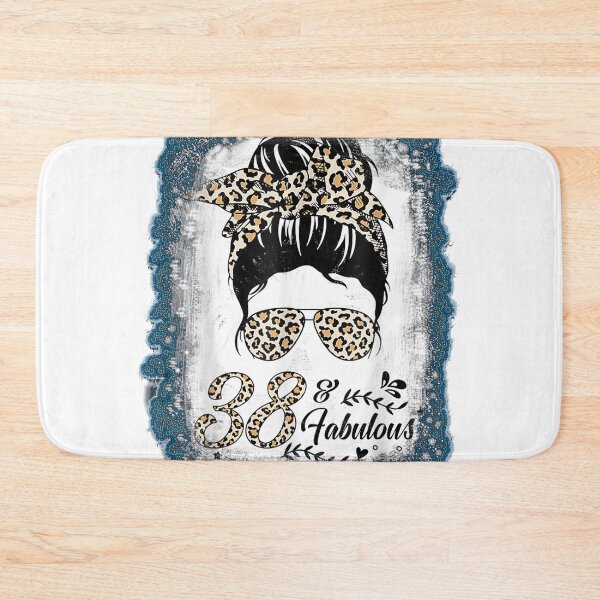 Item preview, 38 Years Old Fabulous Messy Bun Leopard 38th Birthday designed and sold by gabihat.