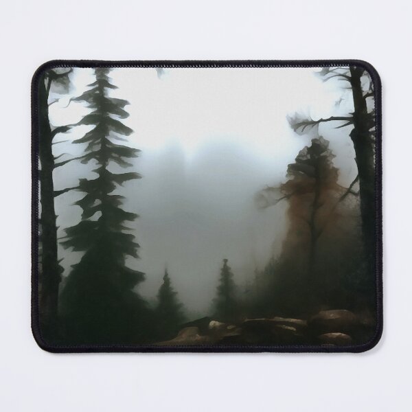 Item preview, Morning Forest Fog Beyond The Creek Landscape Art designed and sold by taiche.