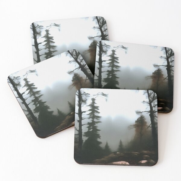 Item preview, Morning Forest Fog Beyond The Creek Landscape Art designed and sold by taiche.