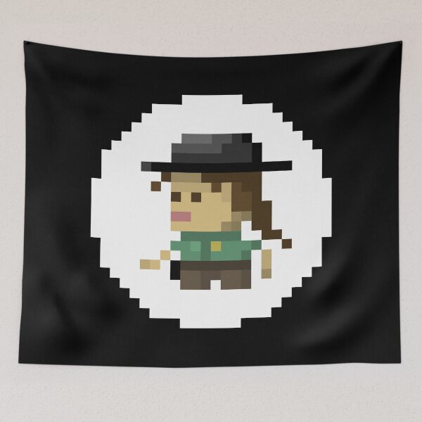 Item preview, Pixel art lady cheriff designed and sold by anycolorart.