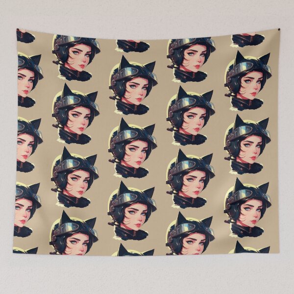 Item preview, Black Cat Vintage Eighties Style 6 designed and sold by HiPolly.