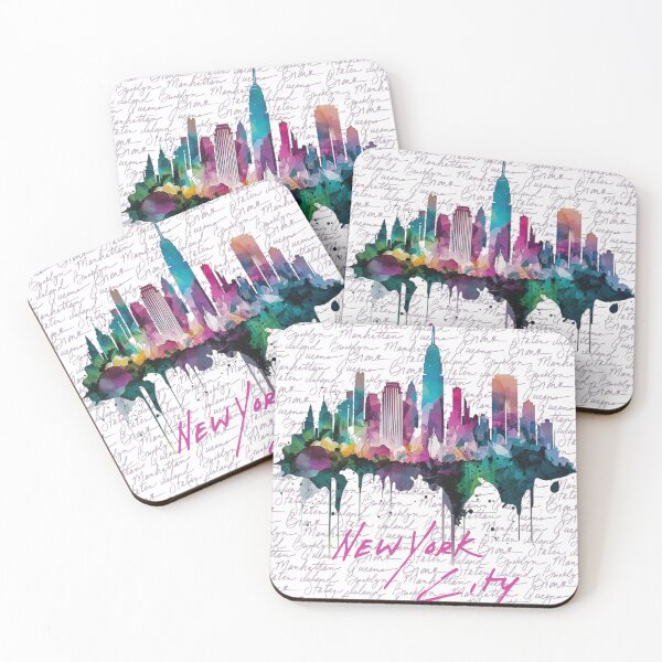 Item preview, New York City Graphic Art Print, City of Dreams In Color designed and sold by AllPrintsMore.