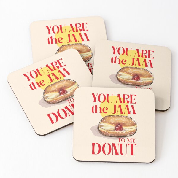 Item preview, Hot Jam Donuts Melbourne Australia Iconic Food Iconic Tourist Cute Funny Food Dougnuts Jam Sweet Kitchen Breakfast Snack Art Wall Stickers Pastel designed and sold by Makeartwhynot.
