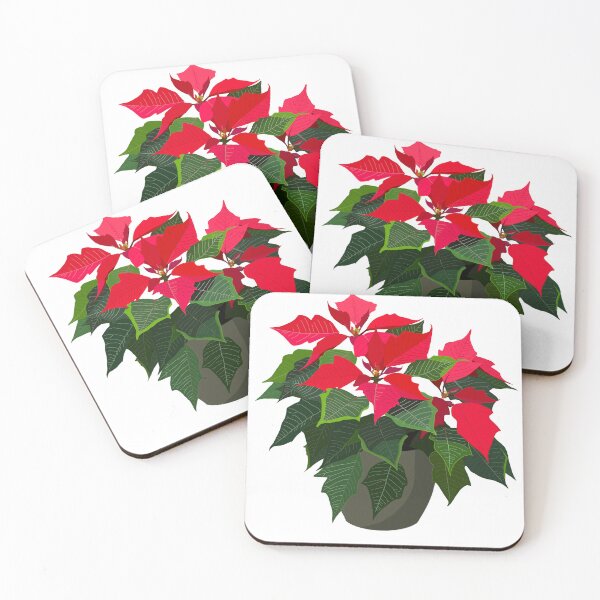 Item preview, Poinsettia (Euphorbia pulcherrima) designed and sold by Andie Janik.